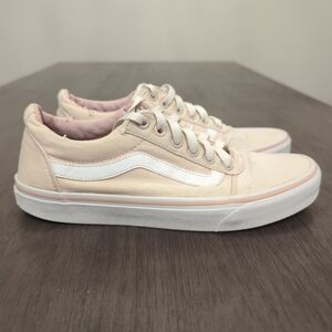 Vans Pink and White Sneakers